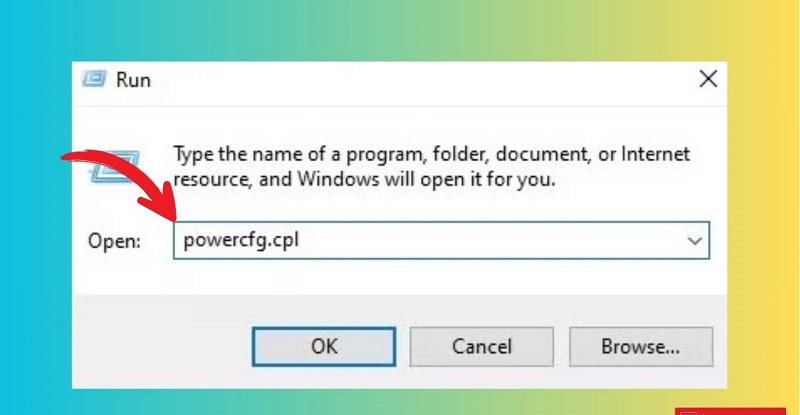 Nhấn tổ hợp phím Windows + R và kích hoạt lệnh powercfg