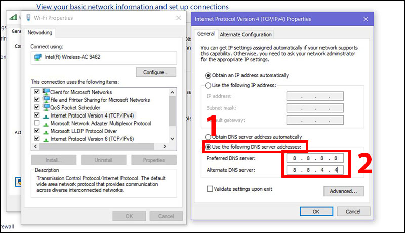 Thay đổi DNS cho máy tính là hoàn tất