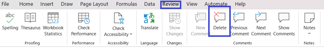 tạo ghi chú trong excel 2