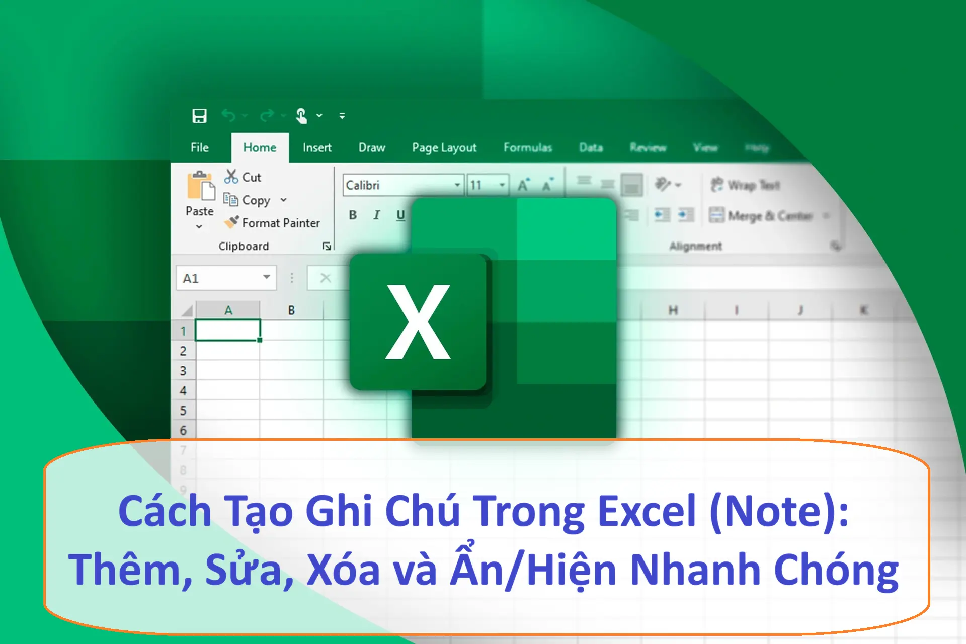 tạo ghi chú trong excel