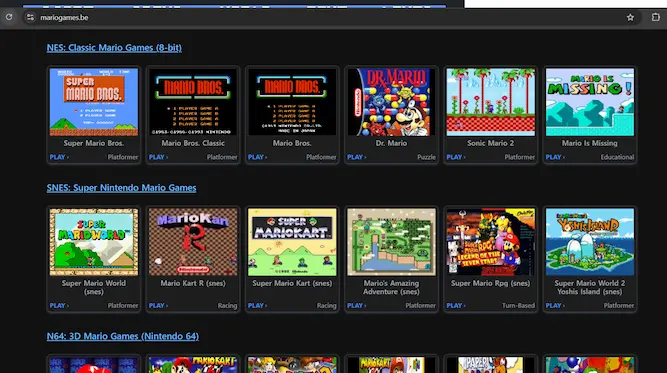 game mario online 3