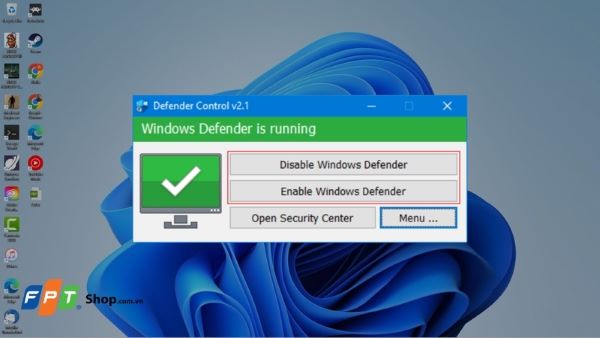 Turn Off Windows Defender dễ dàng với Defender Control v2.1 2 turn-off-windows-defender-1