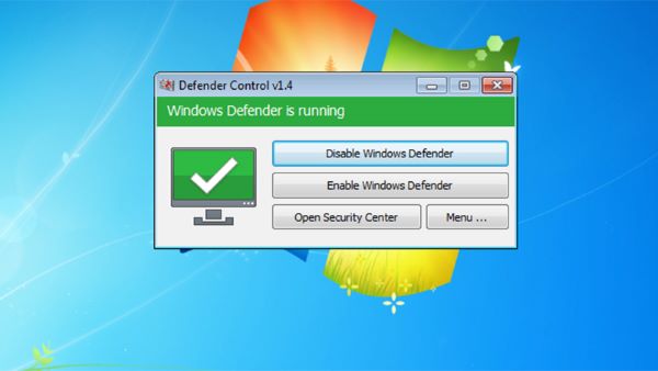 Windows Defender Control: Cách Bật/Tắt Windows Defender 1 Click 2 windows-defender-control-1