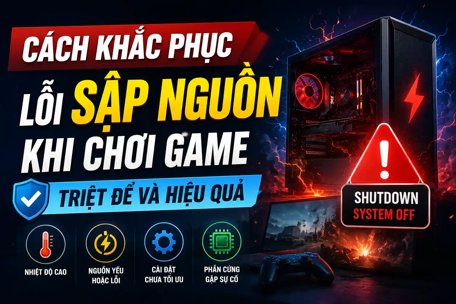 khắc phục lỗi sập nguồn khi chơi game 5